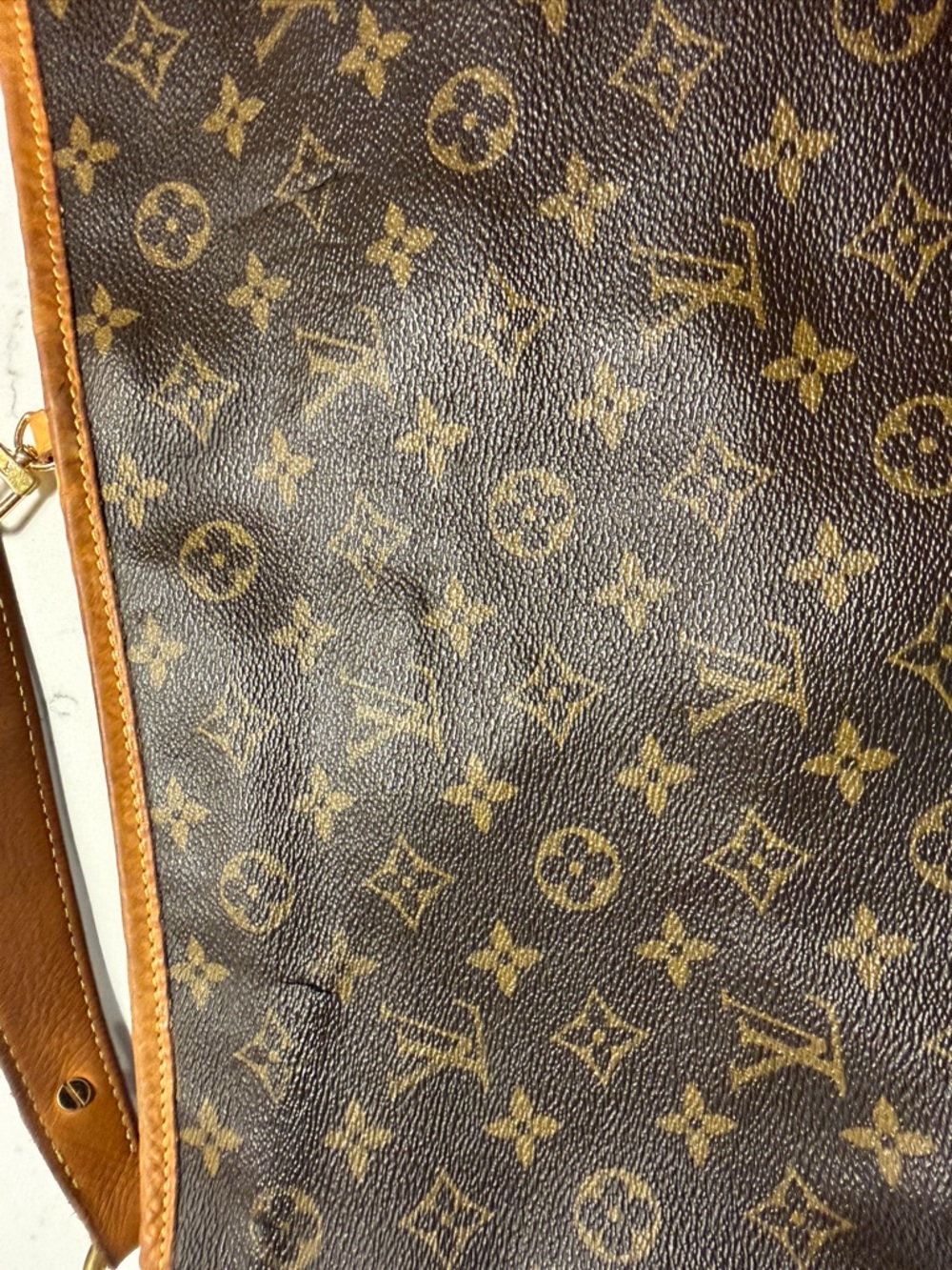 Louis Vuitton Monogram Hobo Bag in Brown and Tan - Picture 2 of 5